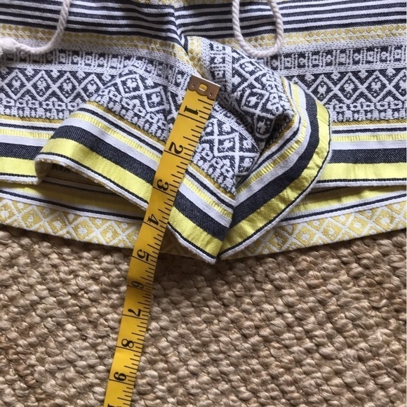 ANN Taylor Loft striped cotton blend shorts with drawstring. Size 12. - Picture 5 of 9